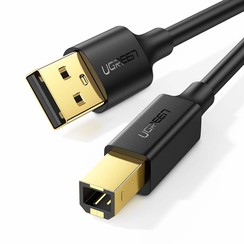 USB 2.0 USB-A male to USB-B male printer cable - 1.5 meters