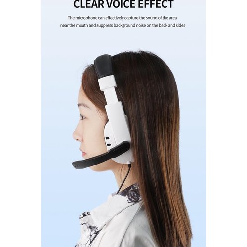 Game headset with 3D sound effect and noise canceling