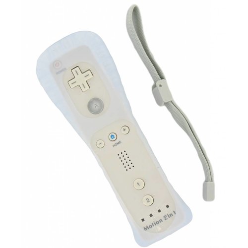 Remote control for Wii and Wii U with Motion+ in white