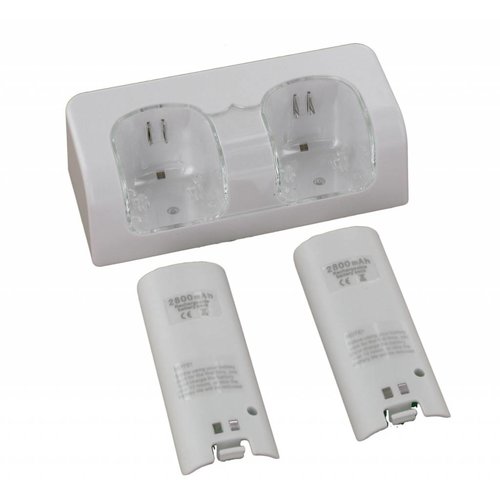 Duo Charging Station White for Wii and WiiU Remotes