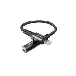 Câble adaptateur Lightning mâle vers jack 3,5 mm femelle - Certifié MFI - 18 cm