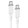 ACEFAST USB-C auf USB-C Ladekabel - 60W (20V/3A) - 1,2 M - Weiß