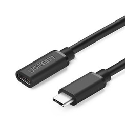 USB-C Verlängerungskabel - Stecker -> Buchse - 3A - 5Gbps - Unterstützt 4K Audio / Video - 50 cm