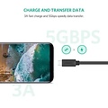 UGREEN USB-C verlengkabel - male -> female - 3A - 5Gbps - Ondersteunt 4K audio / video - 50 cm