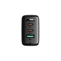 ACEFAST Power adapter with 2x USB-C and USB-A ports - 65W output - supports fast charging - Black