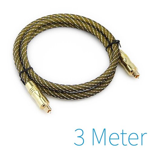 Optical Toslink cable gold plated 3m