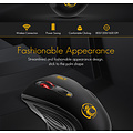 iMice Wireless mouse - 4 buttons - 800/1200/1600 DPI - 10M - Black