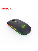 iMice Wireless mouse with RGB lighting - rechargeable - 4 buttons