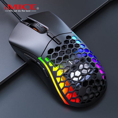 iMice Game muis met extra cover - 7 knoppen - RGB verlichting - Instelbare DPI