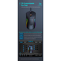 iMice Game-Maus mit extra Hülle - 7 Tasten - RGB-Beleuchtung - Einstellbare DPI
