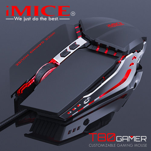iMice Metal mechanical game mouse - 7 buttons - Adjustable DPI