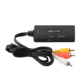 Dolphix HDMI to AV converter - PAL / NTSC switch - 1M cable