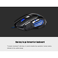 iMice Souris gamer avec éclairage RVB - 7 boutons - DPI réglable