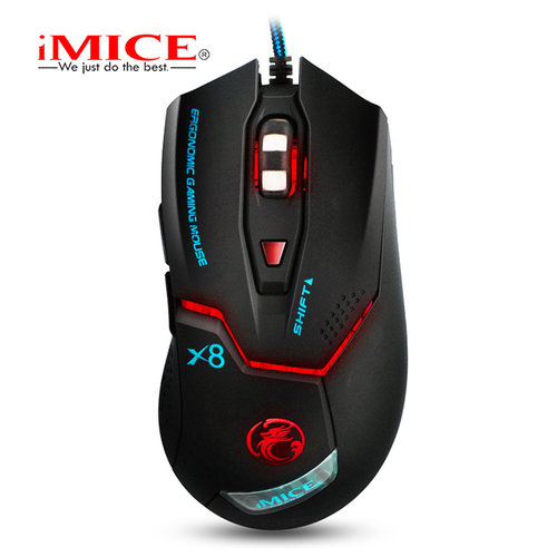 iMice Game muis met LED verlichting - 6 knoppen - Instelbare DPI