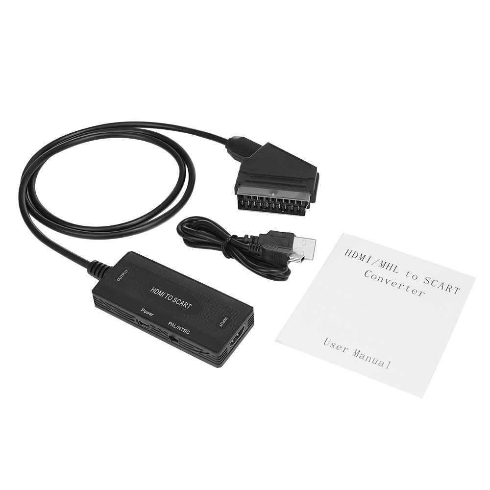 Câble HDMI vers Péritel, Adaptateur Convertisseur HDMI vers Péritel  Adaptateur Vidéo HDMI vers Péritel, pour Téléviseurs Magnétoscopes VHS