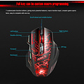 iMice Gaming-Maus mit Beleuchtung - 7 Tasten - Thunder-Design - 1200/1600/2400/3200 DPI - Makroprogrammierung