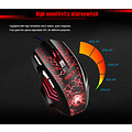 iMice Gaming mouse with lighting - 7 buttons - Thunder design - 1200/1600/2400/3200 DPI - macro programming