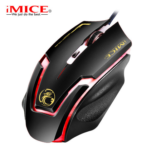 iMice Gaming mouse with LED lighting - 6 buttons - 1200/1600/2400/3200 DPI