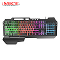 iMice Gaming keyboard with RGB lighting - Handrest - 104 keys