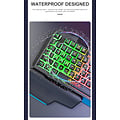 iMice Gaming-Tastatur mit RGB-Beleuchtung - Handauflage - 104 Tasten