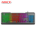 iMice Gaming keyboard with 104 keys - RGB lighting - Ergonomic design - Metal frame