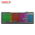iMice Gaming-Tastatur mit 104 Tasten - RGB-Beleuchtung - Ergonomisches Design - Metallrahmen