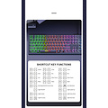 iMice Gaming keyboard with 104 keys - RGB lighting - Ergonomic design - Metal frame