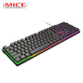 iMice Clavier de jeu - 104 touches - Eclairage LED - Touches multimédia