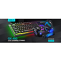 iMice 4-in-1 Gaming set with mouse, keyboard, headphones and mouse pad - RGB lighting