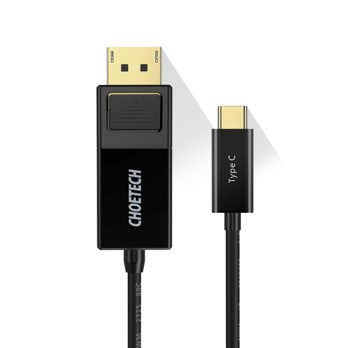 Choetech Câble USB-C vers DisplayPort - 8K @30Hz - Mode Alt DP - 1.8M