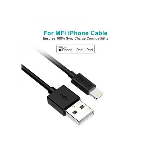 Choetech USB A to Lightning charging cable - MFI certified - Cable length 60cm - White - Copy