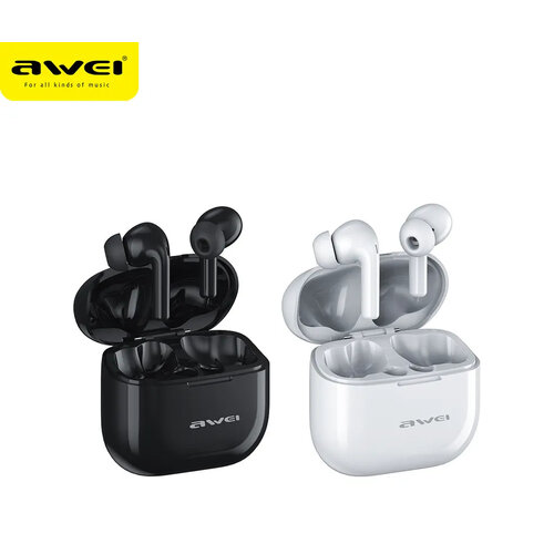 AWEI Bluetooth Sport Headset met TWS T1 Pro - Spat waterdicht - Zwart