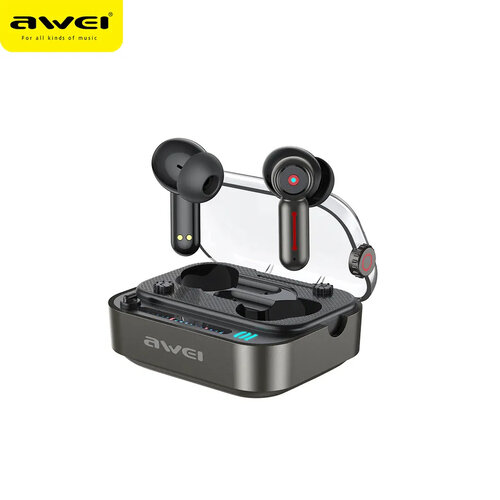 AWEI Kabelloses Bluetooth-Headset T58 mit RGB-Licht – Schwarz