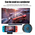 TV projector dock with fan for Nintendo Switch OLED - Black