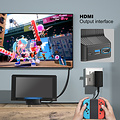 TV projector dock with fan for Nintendo Switch OLED - Black