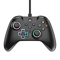 Controller wired for Switch/OLED and PC - with RGB LED lighting - Black