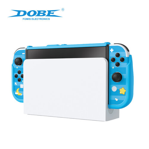 DOBE Bescherm set voor de Nintendo Switch Oled - blauw