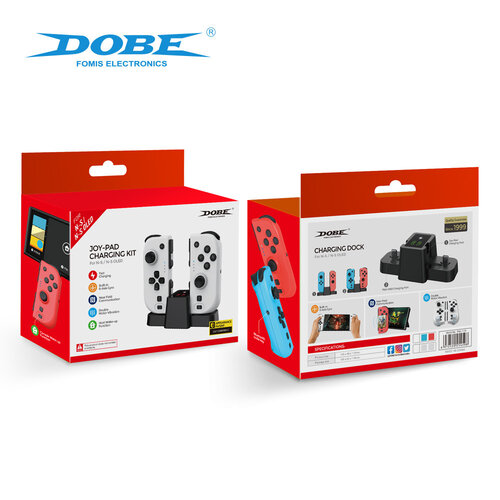 DOBE Station de recharge avec deux Joy-Pads pour Nintendo Switch / Oled