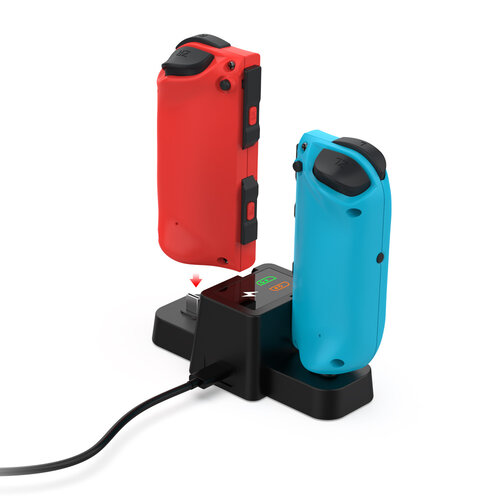 DOBE Station de recharge avec deux Joy-Pads pour Nintendo Switch / Oled