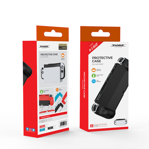 DOBE Grip de protection pour Nintendo Switch Oled - Noir