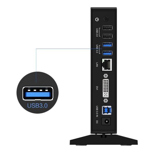 Orico Universal USB 3.0 Dockingstation mit DVI und Gigabit Ethernet