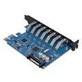 Orico 7 Poorts USB 3.0 PCI Express Kaart (5Gbps) met 7x USB