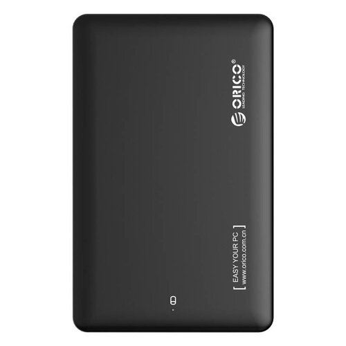 Orico Festplattengehäuse 2,5 Zoll / Kunststoff / IC-Chip / HDD / SSD / USB3.0 / Schwarz