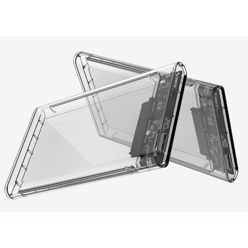 Orico Hard Drive Enclosure 2.5 inch / Plastic / Transparent / HDD / SSD / USB3.0