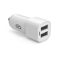 Orico 2 poort USB autolader 12V/24V 3.4A max 17W met Intelligent IC - Wit