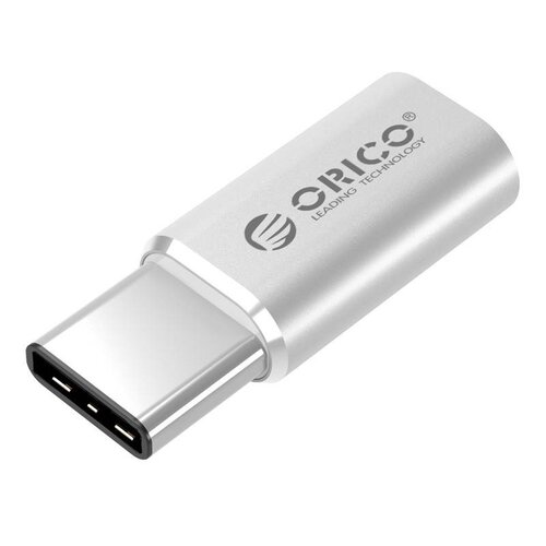 Orico Micro USB to Type-C Converter Adapter - Aluminum Silver