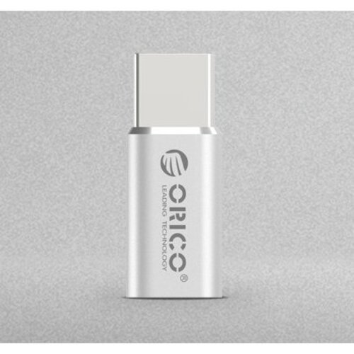 Orico Micro USB to Type-C Converter Adapter - Aluminum Silver