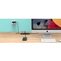 Orico USB 3.0-Hub mit 7 Anschlüssen in mattem Schwarz mit 1 Meter 5 Gbit / s USB 3.0-Datenkabel und zusätzlichem USB-Stromkabel