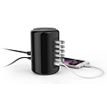 Orico 4 Port USB 3.0 Hub Turm 2x Smart Charger Ladegerät inkl 1m USB 3.0-Kabel - schwarz