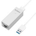 Orico Aluminium USB3.0 zu Gigabit Ethernet Adapter - Typ A zu Typ A / Typ C Kabel - Silber